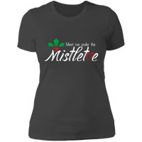 Load image into Gallery viewer, Designs by MyUtopia Shout Out:Meet Me Under the Mistletoe - Ultra Cotton Ladies&#39; T-Shirt,Heavy Metal / X-Small,Ladies T-Shirts
