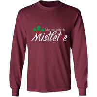Load image into Gallery viewer, Designs by MyUtopia Shout Out:Meet Me Under the Mistletoe - Ultra Cotton Long Sleeve T-Shirt,Maroon / S,Long Sleeve T-Shirts
