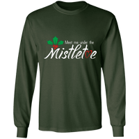 Load image into Gallery viewer, Designs by MyUtopia Shout Out:Meet Me Under the Mistletoe - Ultra Cotton Long Sleeve T-Shirt,Forest Green / S,Long Sleeve T-Shirts
