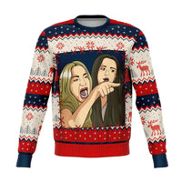 Load image into Gallery viewer, Designs by MyUtopia Shout Out:Meme King Couples P1 Ugly Christmas Sweaters Style Fashion Sweatshirt,XS / Multi,Fashion Sweatshirt - AOP
