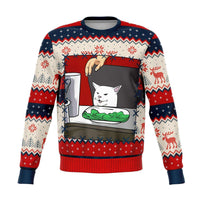 Load image into Gallery viewer, Designs by MyUtopia Shout Out:Meme King Couples P2 Ugly Christmas Sweaters Style Fashion Sweatshirt
