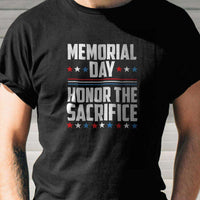 Load image into Gallery viewer, Designs by MyUtopia Shout Out:Memorial Day - Honor The Sacrifice Adult Unisex T-Shirt
