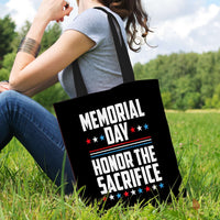 Load image into Gallery viewer, Designs by MyUtopia Shout Out:Memorial Day - Honor The Sacrifice Fabric Totebag Reusable Shopping Tote
