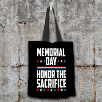 Load image into Gallery viewer, Designs by MyUtopia Shout Out:Memorial Day - Honor The Sacrifice Fabric Totebag Reusable Shopping Tote
