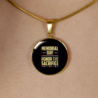Load image into Gallery viewer, Designs by MyUtopia Shout Out:Memorial Day - Honor The Sacrifice Personalized Engravable Keepsake Necklace
