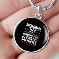 Load image into Gallery viewer, Designs by MyUtopia Shout Out:Memorial Day - Honor The Sacrifice Personalized Engravable Keepsake Necklace
