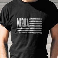 Load image into Gallery viewer, Designs by MyUtopia Shout Out:Merica Flag Adult Unisex T-Shirt
