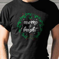 Load image into Gallery viewer, Designs by MyUtopia Shout Out:Merry and Bright Adult Unisex T-Shirt
