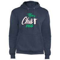 Load image into Gallery viewer, Designs by MyUtopia Shout Out:Merry CHRISTmas - Core Fleece Unisex Pullover Hoodie,Navy / S,Sweatshirts
