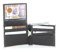 Load image into Gallery viewer, Designs by MyUtopia Shout Out:Mexican 1000 Peso Bill Vegan Leather Bifold Men&#39;s Wallet with Flip Up ID Window
