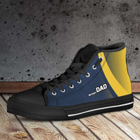 Load image into Gallery viewer, Designs by MyUtopia Shout Out:Michigan DAD Basketball Fan Canvas High Top Shoes
