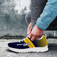 Load image into Gallery viewer, Designs by MyUtopia Shout Out:Michigan DAD Basketball Fan Running Shoes

