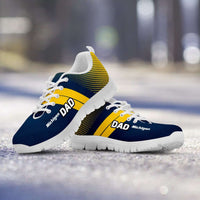 Load image into Gallery viewer, Designs by MyUtopia Shout Out:Michigan DAD Basketball Fan Running Shoes,Mens US5 (EU38) / Blue / Maize,Running Shoes
