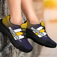 Load image into Gallery viewer, Designs by MyUtopia Shout Out:Michigan #GoBlue Chunky Sneakers
