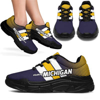 Load image into Gallery viewer, Designs by MyUtopia Shout Out:Michigan #GoBlue Chunky Sneakers
