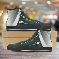 Load image into Gallery viewer, Designs by MyUtopia Shout Out:Michigan State DAD Basketball Fan Canvas High Top Shoes
