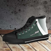 Load image into Gallery viewer, Designs by MyUtopia Shout Out:Michigan State DAD Basketball Fan Canvas High Top Shoes
