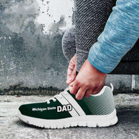 Load image into Gallery viewer, Designs by MyUtopia Shout Out:Michigan State DAD Basketball Fan Running Shoes
