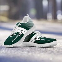 Load image into Gallery viewer, Designs by MyUtopia Shout Out:Michigan State DAD Basketball Fan Running Shoes,Mens US5 (EU38) / Green / White,Running Shoes
