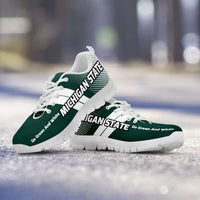 Load image into Gallery viewer, Designs by MyUtopia Shout Out:Michigan State Go Green and White Basketball Fan Running Shoes,Men&#39;s / Mens US5 (EU38) / Green / White,Running Shoes
