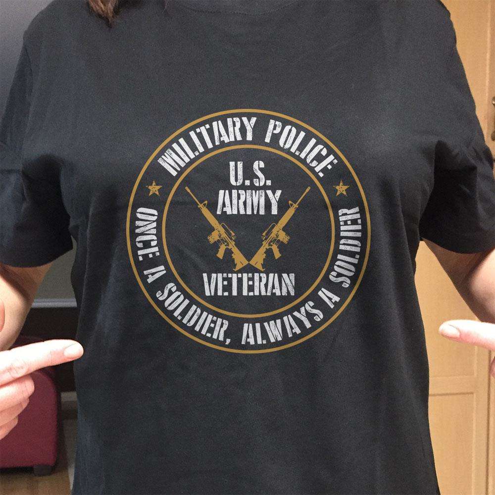 Designs by MyUtopia Shout Out:Military Police Veteran Adult Unisex T-Shirt