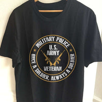 Load image into Gallery viewer, Designs by MyUtopia Shout Out:Military Police Veteran Adult Unisex T-Shirt,S / Black,Adult Unisex T-Shirt
