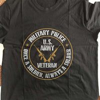 Load image into Gallery viewer, Designs by MyUtopia Shout Out:Military Police Veteran Adult Unisex T-Shirt
