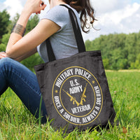 Load image into Gallery viewer, Designs by MyUtopia Shout Out:Military Police Veteran Fabric Totebag Reusable Shopping Tote
