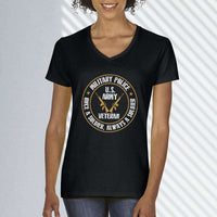 Load image into Gallery viewer, Designs by MyUtopia Shout Out:Military Police Veteran Ladies&#39; V-Neck T-Shirt
