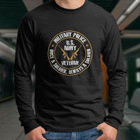 Load image into Gallery viewer, Designs by MyUtopia Shout Out:Military Police Veteran Long Sleeve Ultra Cotton T-Shirt
