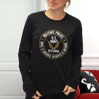 Load image into Gallery viewer, Designs by MyUtopia Shout Out:Military Police Veteran Long Sleeve Ultra Cotton T-Shirt

