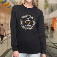 Load image into Gallery viewer, Designs by MyUtopia Shout Out:Military Police Veteran Long Sleeve Ultra Cotton T-Shirt
