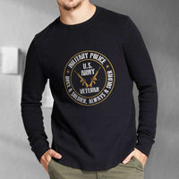 Load image into Gallery viewer, Designs by MyUtopia Shout Out:Military Police Veteran Long Sleeve Ultra Cotton T-Shirt

