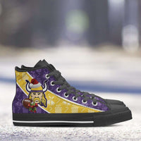 Load image into Gallery viewer, Designs by MyUtopia Shout Out:Minnesota Vikings Christmas Football Patten Canvas High Top Shoes
