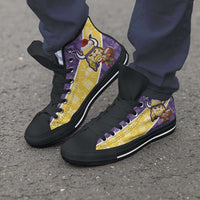 Load image into Gallery viewer, Designs by MyUtopia Shout Out:Minnesota Vikings Christmas Football Patten Canvas High Top Shoes
