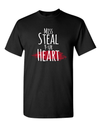 Load image into Gallery viewer, Designs by MyUtopia Shout Out:Miss Steal Your Heart Adult Unisex T-Shirt,S / Black,Adult Unisex T-Shirt

