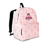 Load image into Gallery viewer, Designs by MyUtopia Shout Out:Mississippi Nurse Backpack Pink,Large (18 x 14 x 8 inches) / Adult (Ages 13+) / Light Pink,Backpacks
