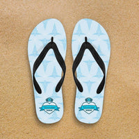 Load image into Gallery viewer, Designs by MyUtopia Shout Out:Mississippi Nurse Blue Flip-Flops,Women&#39;s / Women&#39;s Small (US 5-6 /EU 35-37) / Blue,Flip Flops
