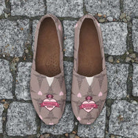 Load image into Gallery viewer, Designs by MyUtopia Shout Out:Mississippi Nurse Brown Casual Canvas Slip on Shoes Women&#39;s Flats
