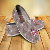 Load image into Gallery viewer, Designs by MyUtopia Shout Out:Mississippi Nurse Brown Casual Canvas Slip on Shoes Women&#39;s Flats
