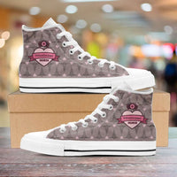 Load image into Gallery viewer, Designs by MyUtopia Shout Out:Mississippi Nurse Canvas High Top Shoes Brown
