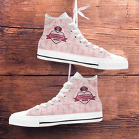 Load image into Gallery viewer, Designs by MyUtopia Shout Out:Mississippi Nurse Canvas High Top Shoes Pink
