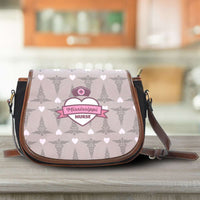 Load image into Gallery viewer, Designs by MyUtopia Shout Out:Mississippi Nurse Canvas Saddlebag Style Crossbody Purse
