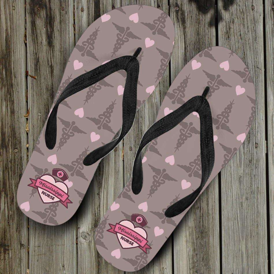 Designs by MyUtopia Shout Out:Mississippi Nurse Flip-Flops