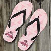Load image into Gallery viewer, Designs by MyUtopia Shout Out:Mississippi Nurse Flip-Flops Pink
