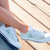 Load image into Gallery viewer, Designs by MyUtopia Shout Out:Mississippi Nurse Low Cuts Blue,Women&#39;s / Women&#39;s US6 (EU36) / Blue,Lowtop Shoes
