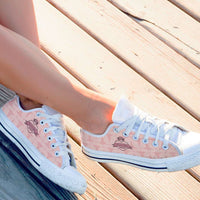 Load image into Gallery viewer, Designs by MyUtopia Shout Out:Mississippi Nurse Lowtop sneakers Pink,Women&#39;s / Women&#39;s US6 (EU36) / Pink,Lowtop Shoes
