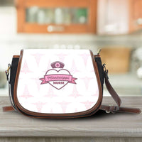 Load image into Gallery viewer, Designs by MyUtopia Shout Out:Mississippi Nurse Pink Canvas Saddlebag Style Crossbody Purse

