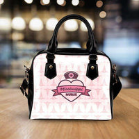 Load image into Gallery viewer, Designs by MyUtopia Shout Out:Mississippi Nurse Pink Faux Leather Handbag with Shoulder Strap
