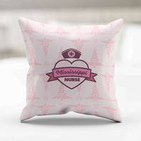 Load image into Gallery viewer, Designs by MyUtopia Shout Out:Mississippi Nurse Pink Pillowcase
